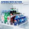 Drink Organizer for Fridge-White Automatic Pusher Glide,12oz 16oz 20oz-Soda Dispenser
