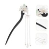 Baluue Chinese Hair Accessories Wooden Hair Stick Flower Hairpin Dangle