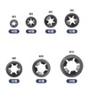 Glvaner 280 Pack Internal Teeth Star Lock Washers Quick Speed