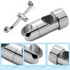 kasanidika Shower Hook Repair Replacement 360° Free Rotation Angle Adjustable