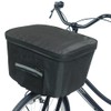 MY-165 2-Tier Front Basket Cover, Waterproof for Bicycles (Black x