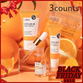 Christmas Vitamin C Comfort Skin Care Kit, Including Serum & Eye Cream & Face Cream, Hydrating Nourishing Skincare Kit For Women & Men, Summer Gift, Skincare Products