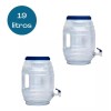 Ypgar Cocina Dispensador Vitrolero Plástico 19l Con Llave 2 Piezas