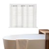 YISURE Plastic Frosted PEVA Bathroom Window Curtain, No Hook Needed