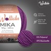 Wollidu Mika Knitting and Crochet Yarn, 51% Polyacrylic, 49% Cotton,