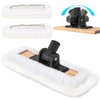 4 Pack 10 Inch Lambswool Applicator Kit, 180° Adjustable Lambskin