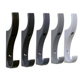 Toughook Neutral Unbreakable Super Strong Durable Plastic Safety Hooks for Coats, Bags and Hats, Wall Mounted, Pack of 10 for School, Work and Home