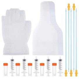 AI Artificially Inseminate Dog Kit Complete Canine Breeding Kit for Medium Large Breeds 5 Uses with Flexible Catheters 10ml Sterile Syringes Semen Collection Cone Premium Reproduction Suppli