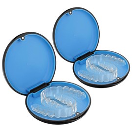 Wanmu 2 Pcs Retainer Case, Slim Aligner Case, Orthodontic Mouth Guard Case Orthodontic Retainer Case Aligner and Retainer Case, Closure Orthodontic Retainer Case for Girl Boy Women Men Teenage Adult