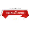 Red 40th Birthday Crown and Sash Girl 40th Birthday Decoration