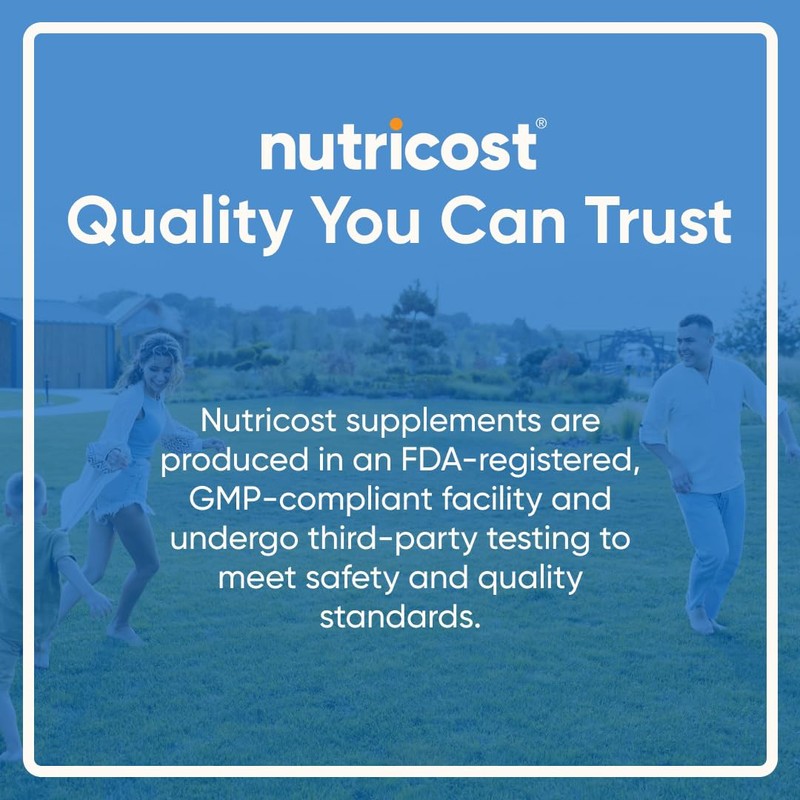 Nutricost N-Acetyl L-Cysteine (NAC) 600mg, 180 Capsules - Non-GMO, Gluten