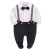 famuka Baby Boy Suit Baptism Wedding Party Baby Clothes (White,