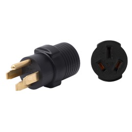 ONETAK NEMA 14-50P to 10-50R Compact 125V/250V 50 Amp Welder Welding Dryer Power Cord Adapter Adaptor Connector Connecter