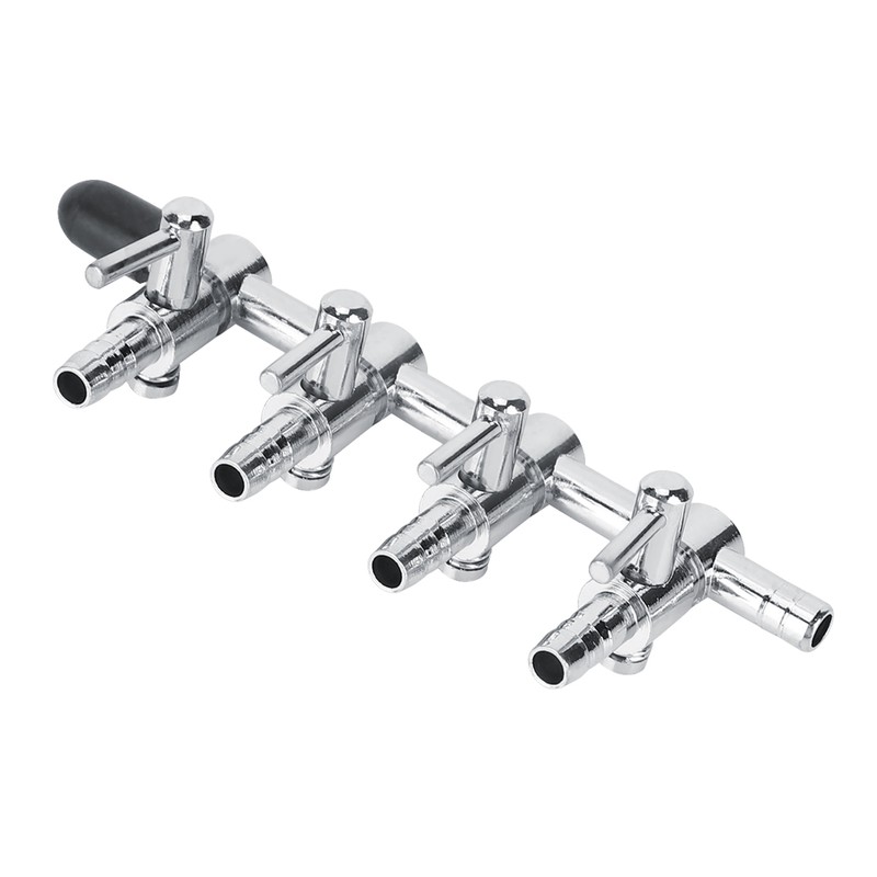5PCS Stainless Steel Fish Tank Airflow Control Regulating Valve Aquarium