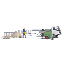 Busch 7904 H0 Hako Multicar with Compressor and Air Hammer