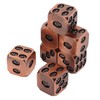 7pcs Metal Dice Set Exquisite Square Inlaid Skull Pattern Dice