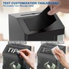 POCHAR Metal Tip Box - Tip Jar with Lock &
