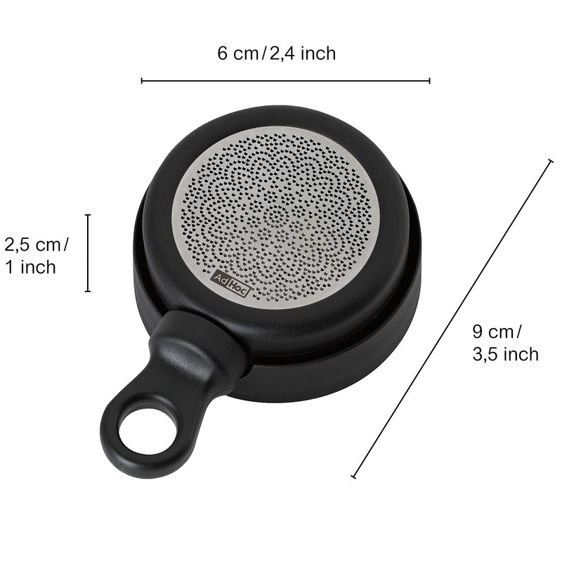 AdHoc TE31 MagTea Magnetic Tea Filter with Drainer MagTea, Black,