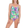 Stella Parker Women's Standard Three Tiered Tankini Tummy Control Quick