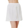 BEAUTELICATE Women's Half Slip Cotton Underskirt With Lace Trim Striped