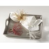 SARO LIFESTYLE Beaded Burst Design Napkin Ring - Set of