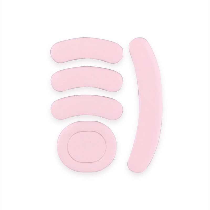 HUYUN 2sets Pink Rounded Curved Edges Mouse Feet Skates Replacement