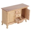 Dollhouse 1:12 Double Door Cabinet Doll House Wooden Furniture Miniature