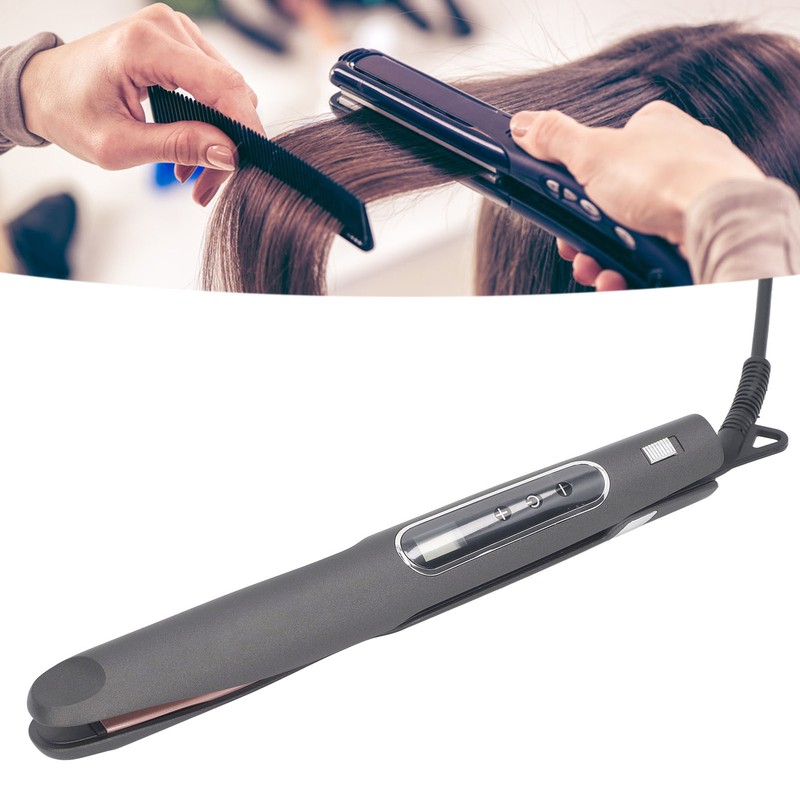 2 in 1 Hair Straightener Curler Twisted PTC Heating LCD