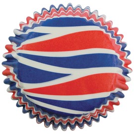 PME Patriotic Swirls Paper Baking Cases for Cupcakes, Mini Size, Pack of 100