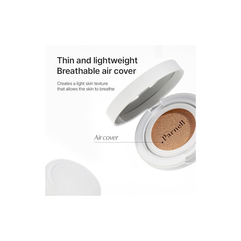 Parnell Cicamanu Serum Cushion Base Maquillaje Hidratante Piel Sensible Seca