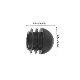 COHEALI 30pcs Black Round Plastic Tube Plugs Durable End Caps for Chair Legs and Furniture Protection Abrasion Resistant Lightweight Design for Home Office and Industrial Use