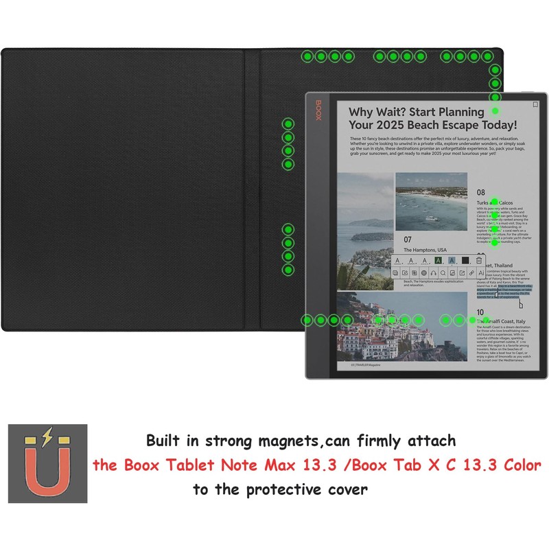 GOVTVA Magnetic Stand Case for Onyx Boox Tab X C