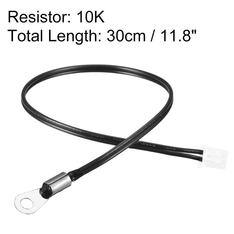 sourcingmap 10K NTC Thermistor Probe 11.8 Inch Sensitive Temperature Temp
