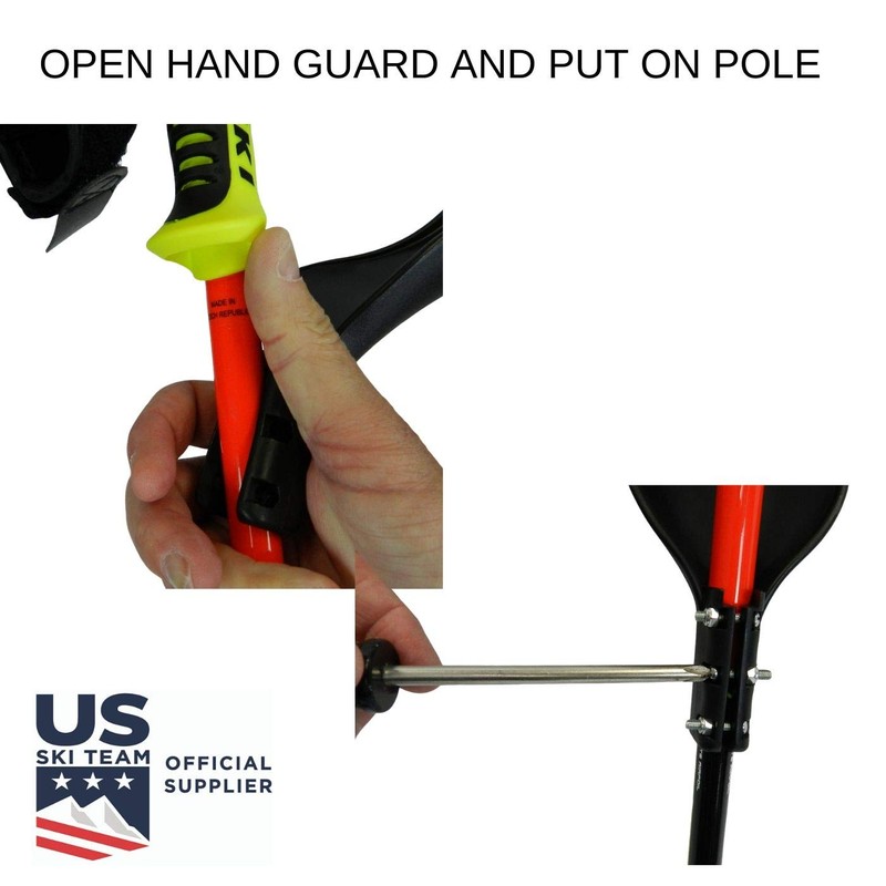 Zipline Ski Racing Hand Guard Conversion Kit for Leki Trigger