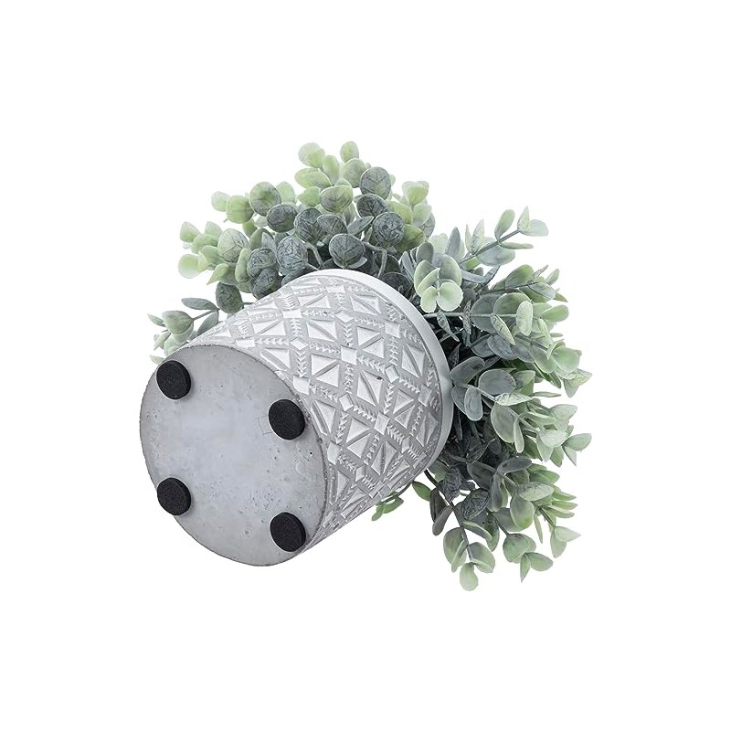 MyGift - Maceta de Cemento con diseño geométrico y con