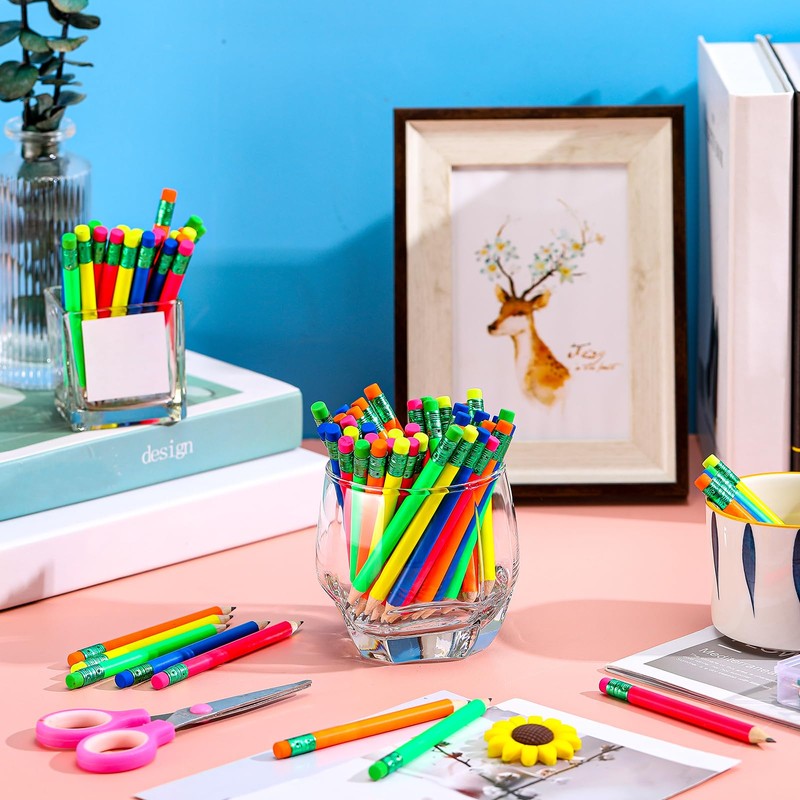 Nezyo 80 Pcs Mini Golf Pencils with Eraser 2 HB