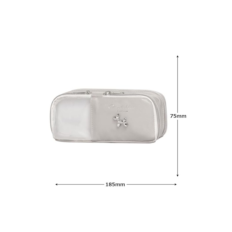 Metallic Like Multi Window Pen Case, Metallic Balloons