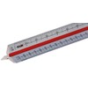 Rulex 30cm Metal (c) Triangular Scale Ruler 1:1 1:10 1:2