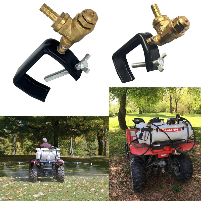 2PCS Boomless Spray Nozzle,#10#12 Orifices Brass Boomless Broadcast Nozzle for