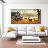 XLSJERST Deer Wall Art for Living Room Canvas Prints Decor