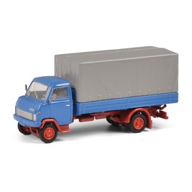 Schuco 452648900 1:87 Scale Heart Hanomag F55 Model Car Blue Grey Red