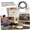 SUPVOX 1m Male Audio Cable for Home Theater Braided Stereo