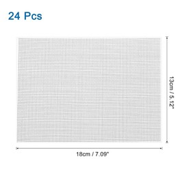 uxcell 24Pcs Window Screen Repair Patches, 7.09" x 5.12" Fiberglass Screen Patches Mesh Replacement Self Adhesive Patch for Door Windows Holes Repairing, Grey