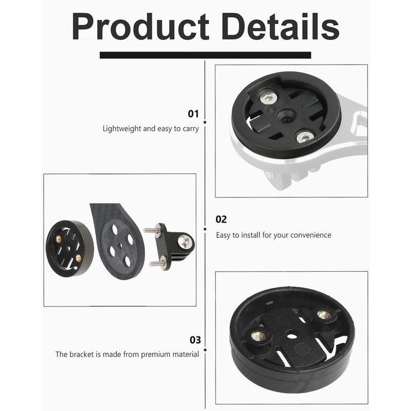JUKOTA Pack of 2 Bicycle Mount for Garmin Edge, Garmin