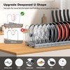 Housolution Pot and Pan Organizer Rack for Cabinet, Upgraded Expandable
