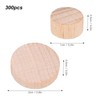 Pack of 100 Wooden Discs 1-2 cm Natural Unfinished Beech