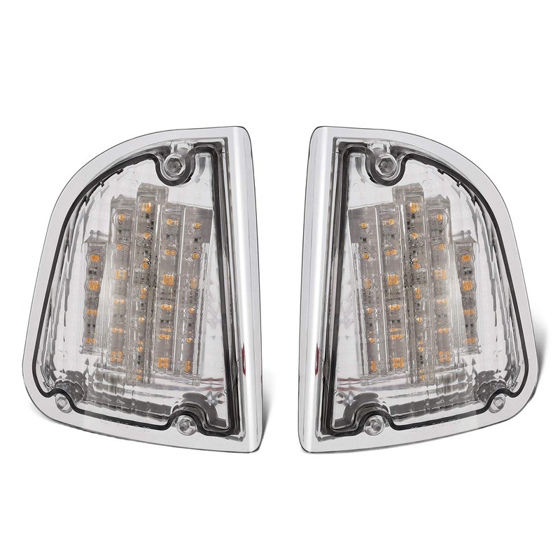 Partsam Clear Lens 29 Amber LED Front P/T/C Light Assembly