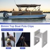 99-001524 Bimini Top Bracket Pontoon Top Bimini Clips for Boats,