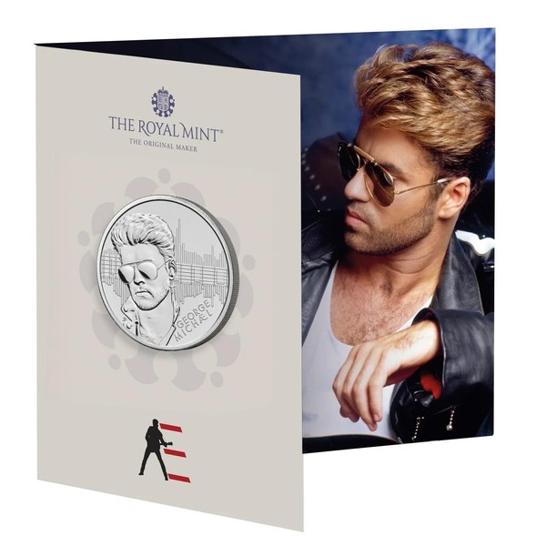 CrawleyCoins 2024 George Michael Music Legends UK £5 Briliant Uncirculated