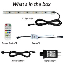 E-ANG.W Waterfall LED Light Strip,Remote and APP Control Waterproof Aluminum LED Lights for Pool Waterfall Fountain,Pond Waterfall Spillway Landscape Lighting Decoration(11.42Inch)